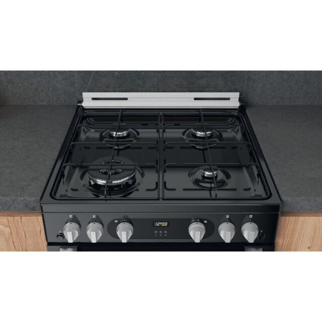 Hotpoint HDM67G0CMB Gas Double Oven, 60cm