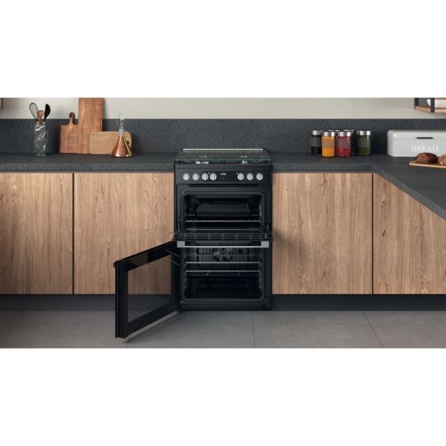 Hotpoint HDM67G9C2CSB Dual Fuel, Double Oven, 60cm, A Energy