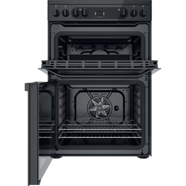 Hotpoint HDM67V92HCB Electric Double Oven, 60cm, A Energy