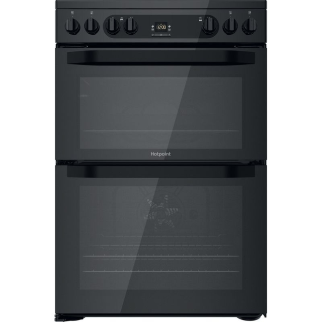 Hotpoint HDM67V92HCB Electric Double Oven, 60cm, A Energy