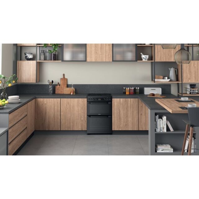 Hotpoint HDM67V92HCB Electric Double Oven, 60cm, A Energy