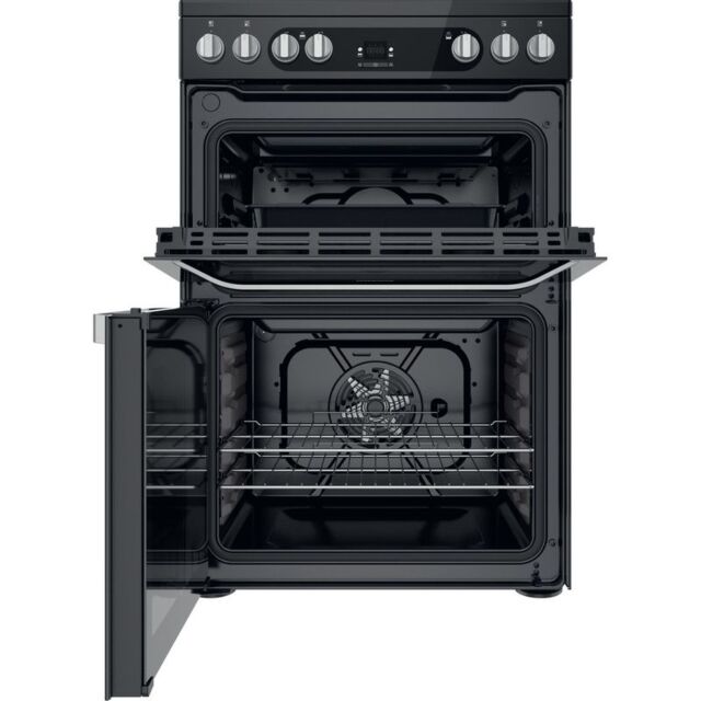 Hotpoint HDM67V9HCB Electric Double Oven, 60cm, A Energy