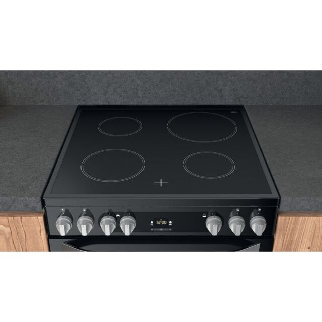 Hotpoint HDM67V9HCB Electric Double Oven, 60cm, A Energy