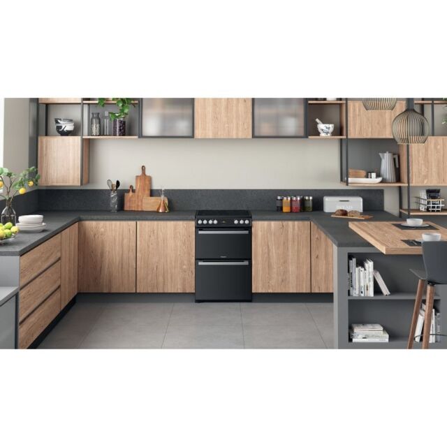 Hotpoint HDT67V9H2CB Electric Double Oven, 60cm, A Energy
