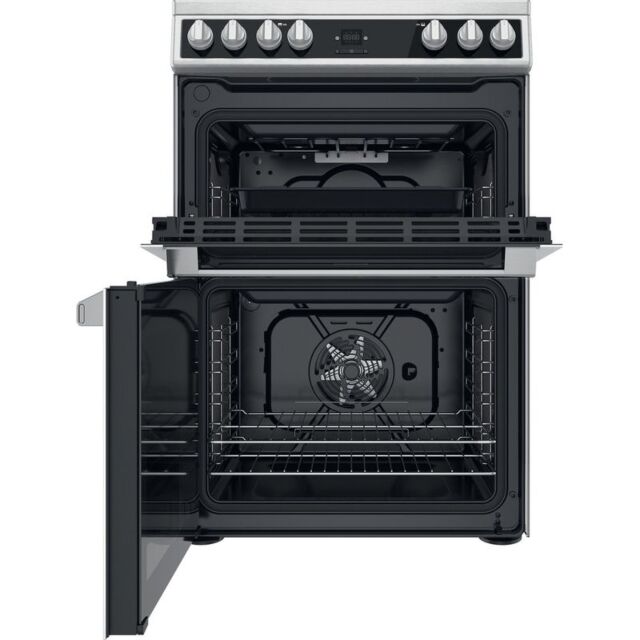 Hotpoint HDT67V9H2CX Electric Double Oven, 60cm, A Energy