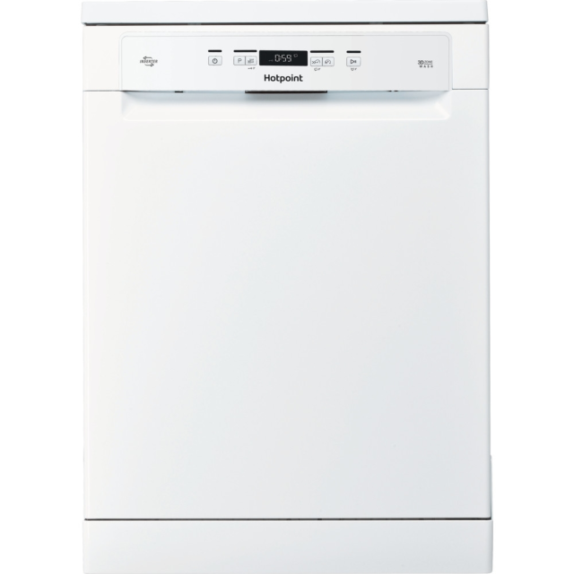 Hotpoint HFC3C26WCUK Freestanding Full Size Dishwasher 14 Place Settings, D Energy