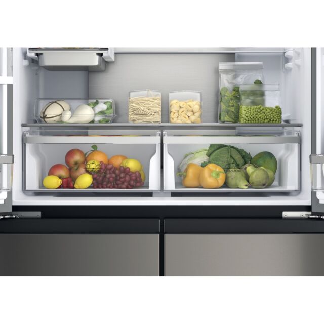 Hotpoint HQ9U1BL Food Centre American Style Fridge Freezer, 91cm, Frost Free, A+ Energy