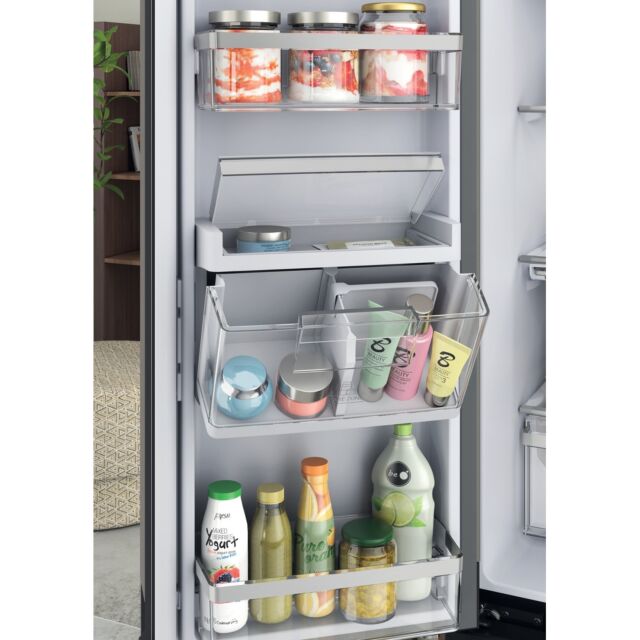 Hotpoint HQ9U1BL Food Centre American Style Fridge Freezer, 91cm, Frost Free, A+ Energy