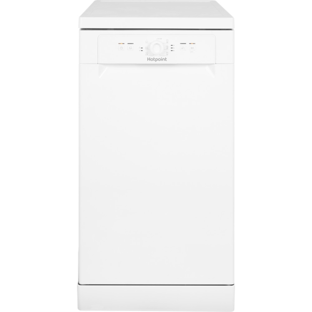 Hotpoint HSFE1B19UKN Freestanding Slimline Dishwasher 10 Place Settings,  F Energy