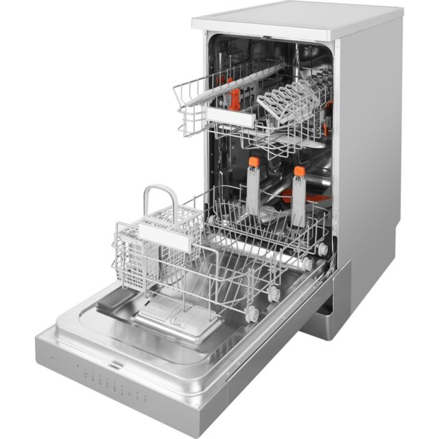 Hotpoint HSFO3T223WXUKN Freestanding Slimline Dishwasher 10 Place Settings, E Energy
