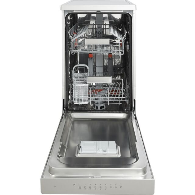 Hotpoint HSFO3T223WXUKN Freestanding Slimline Dishwasher 10 Place Settings, E Energy