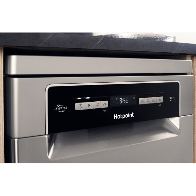 Hotpoint HSFO3T223WXUKN Freestanding Slimline Dishwasher 10 Place Settings, E Energy