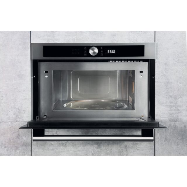 Hotpoint MD454IXH Built In Microwave with Grill, 1000W, 31L