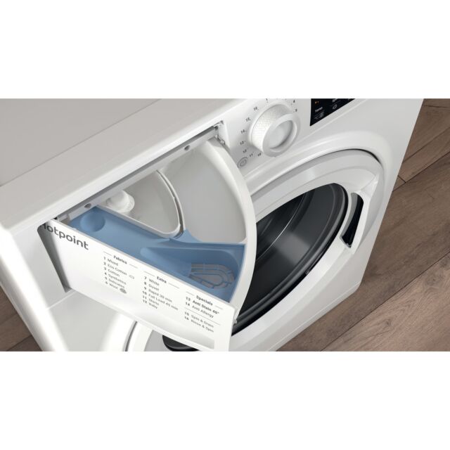 Hotpoint NSWF743UWUKN Washing Machine, 7kg, 1400RPM, D Energy