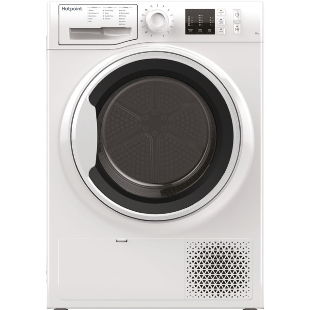 Hotpoint NTM1081WK Heat Pump Tumble Dryer, 8kg Capacity, A+ Energy