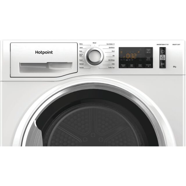 Hotpoint NTM118X3XBUK Heat Pump Tumble Dryer, 8kg Capacity, A+++ Energy