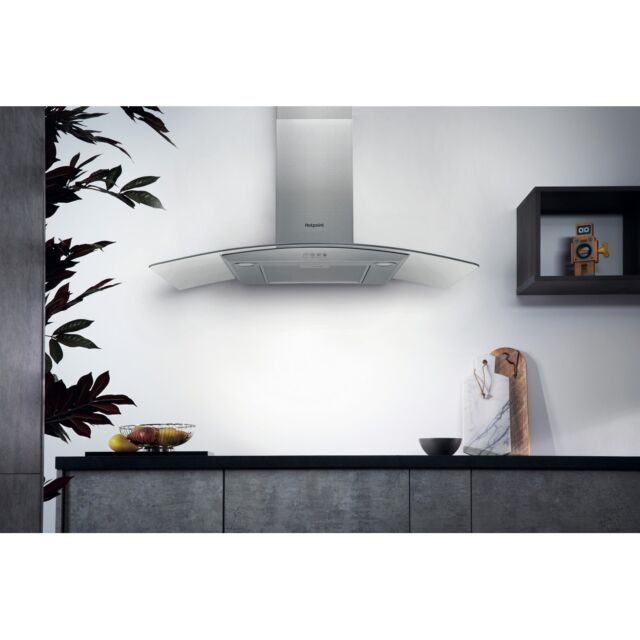 Hotpoint PHGC94FLMX 90cm Chimney Hood