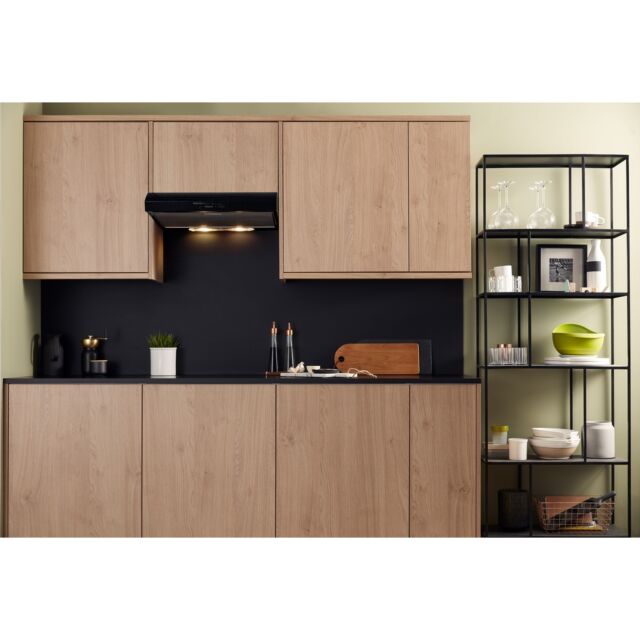 Hotpoint PSLMO65FLSK 60cm Conventional Hood Black