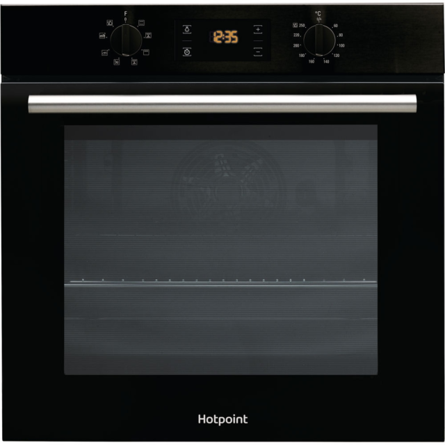 Hotpoint SA2540HBL Enamel Interior, Single Multifunction Fan Oven, Electric, A Energy