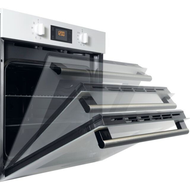 Hotpoint SA2540HWH Enamel Interior, Single Multifunction Fan Oven, Electric, A Energy