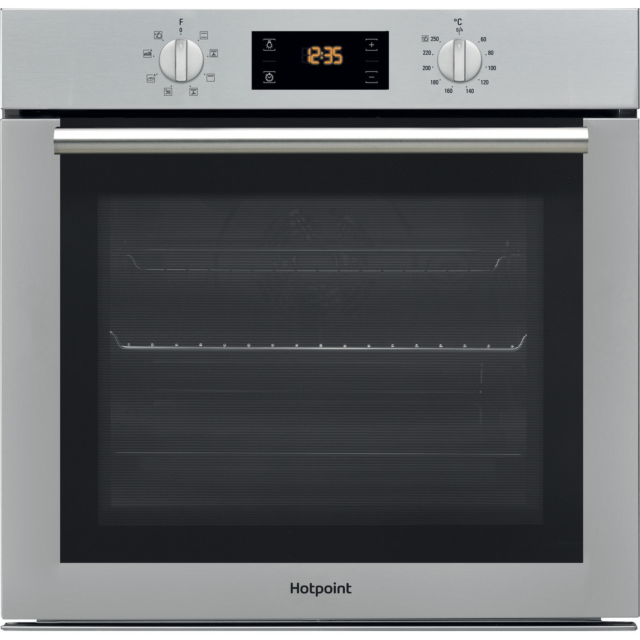 Hotpoint SA4544HIX S, Enamel interior, single oven, electric, A energy