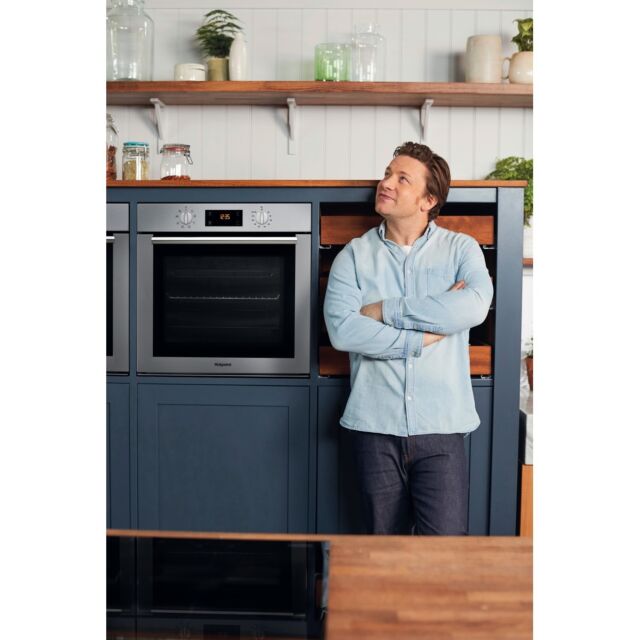 Hotpoint SA4544HIX S, Enamel interior, single oven, electric, A energy