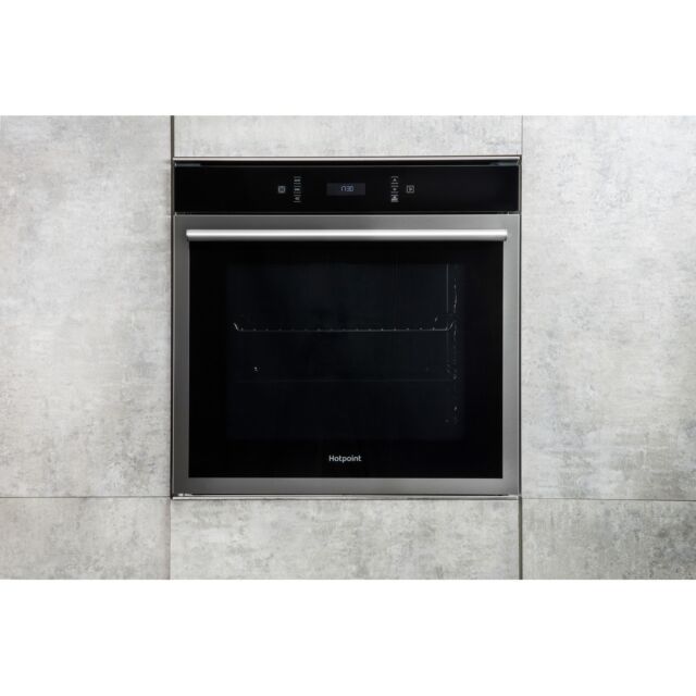 Hotpoint SI6874SHIX Enamel Single Multifunction Oven, Electric