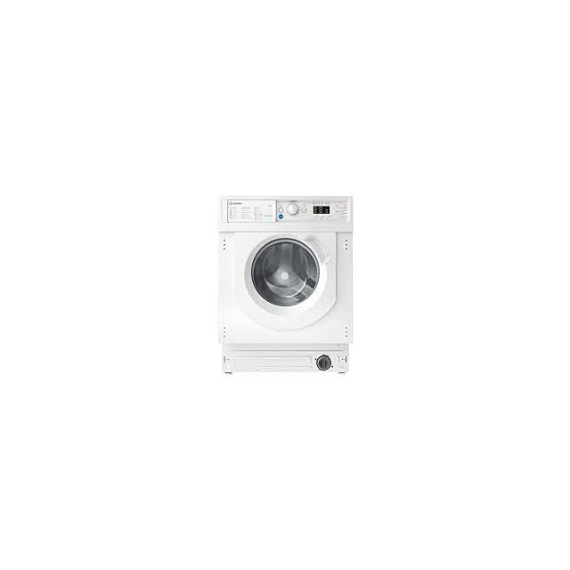 Indesit BIWMIL71252UKN Built In Washing Machine, 7Kg Capacity, 1200 Spin, E Energy
