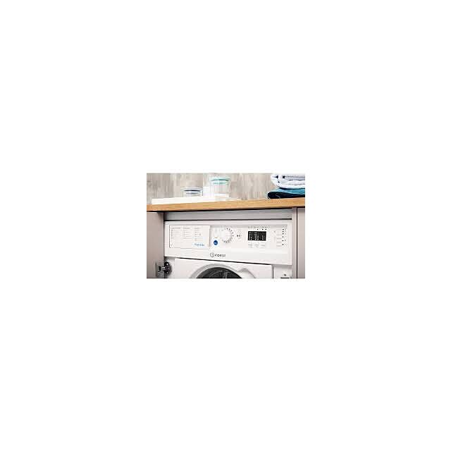 Indesit BIWMIL71252UKN Built In Washing Machine, 7Kg Capacity, 1200 Spin, E Energy