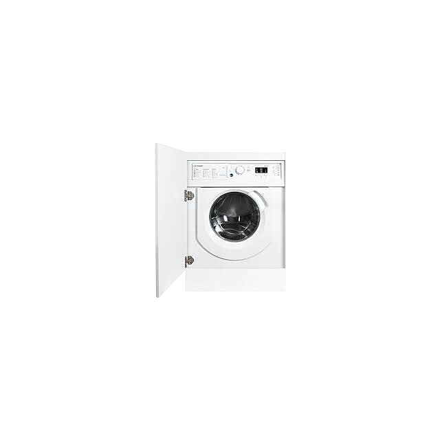 Indesit BIWMIL71252UKN Built In Washing Machine, 7Kg Capacity, 1200 Spin, E Energy