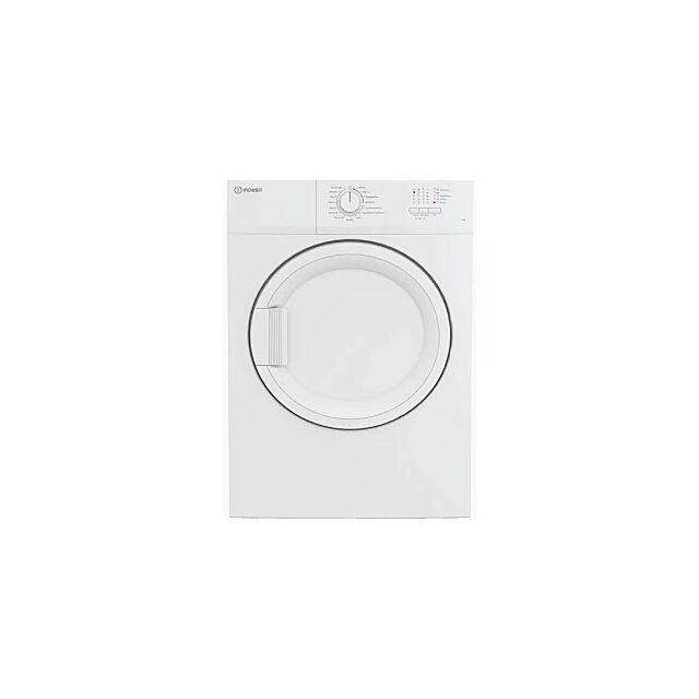 Indesit CYDA81WWGLUK White Air-Vented Tumble Dryer: Freestanding, 8,0Kg 