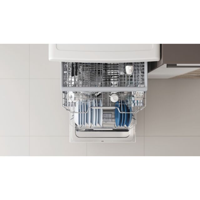 Indesit DFO3T133FUK Freestanding, Full Size Dishwasher, 14 Place Settings, D Energy