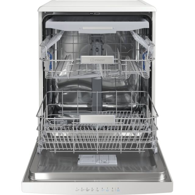 Indesit DFO3T133FUK Freestanding, Full Size Dishwasher, 14 Place Settings, D Energy