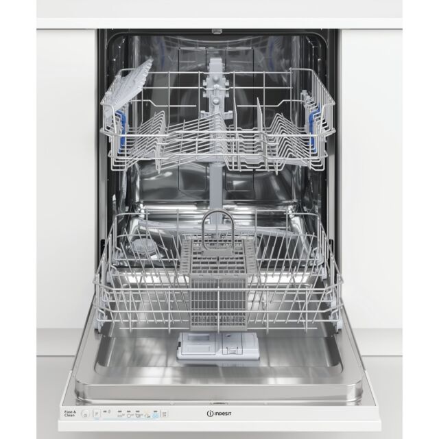 Indesit DIE2B19UK Built In Full Size Dishwasher, 13 Place Settings, F Energy