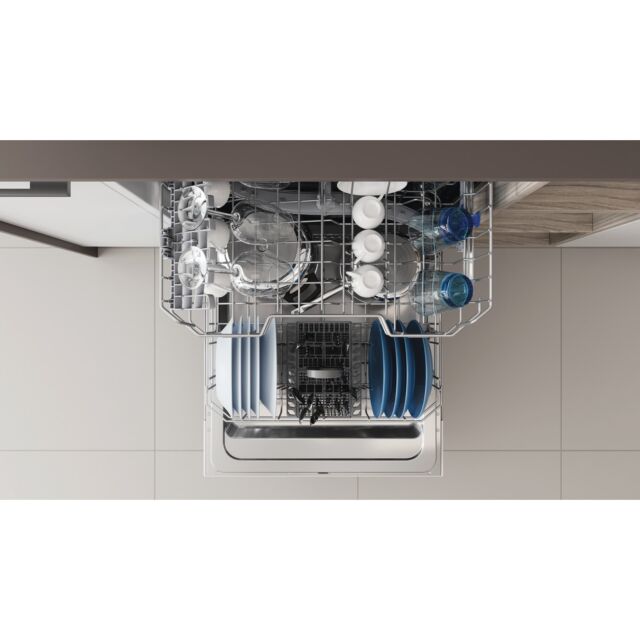 Indesit DIE2B19UK Built In Full Size Dishwasher, 13 Place Settings, F Energy