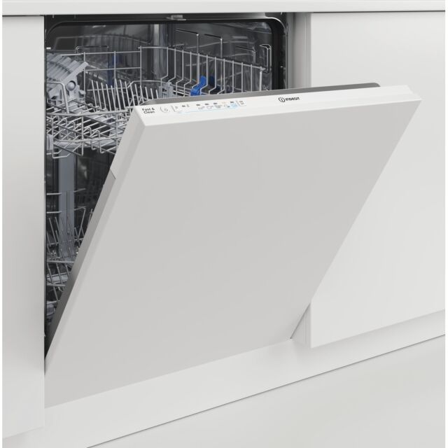 Indesit DIE2B19UK Built In Full Size Dishwasher, 13 Place Settings, F Energy