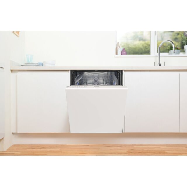 Indesit DIE2B19UK Built In Full Size Dishwasher, 13 Place Settings, F Energy