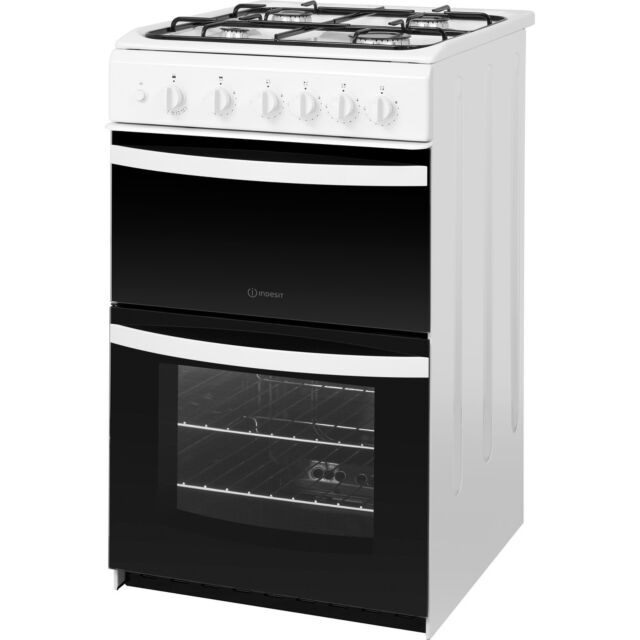 Indesit ID5G00KMW 50cm Gas Twin Cooker with Gas Hob