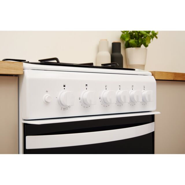 Indesit ID5G00KMW 50cm Gas Twin Cooker with Gas Hob