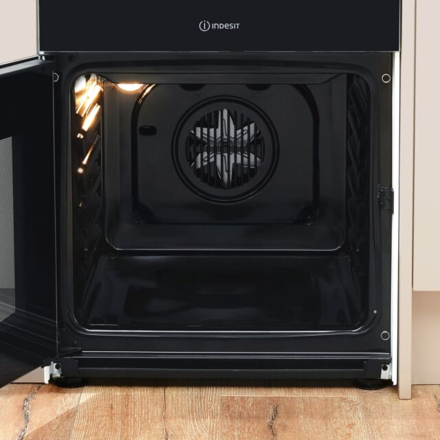Indesit ID5V92KMW 50cm Electric Twin Cooker