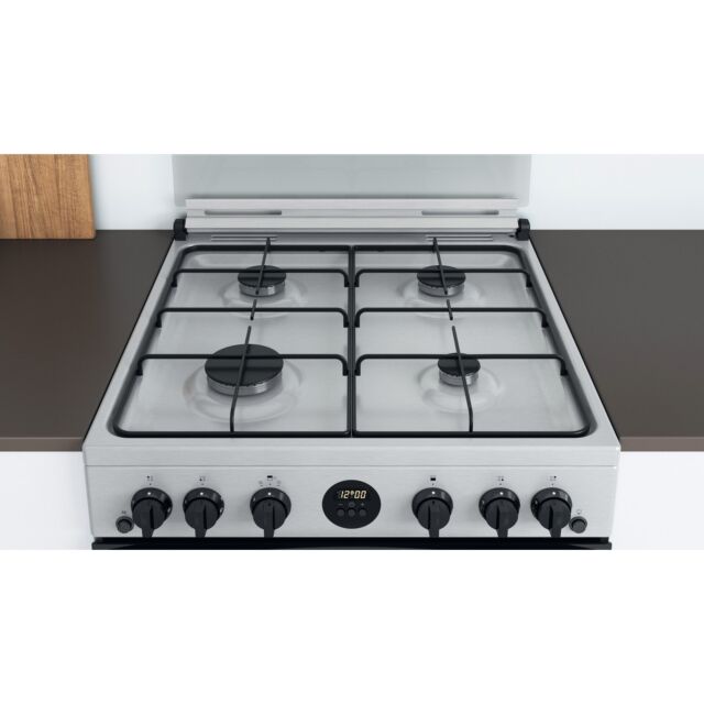 Indesit ID67G0MCXUK 60cm Gas Double Oven with Gas Hob