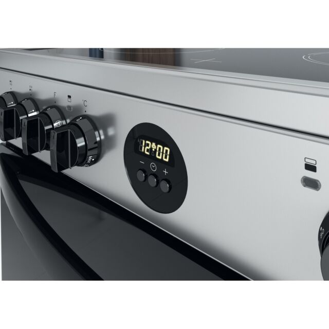 Indesit ID67V9HCXUK Catalytic, Electric Double Oven, 60cm, A Energy
