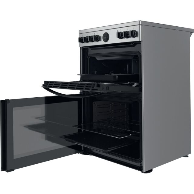 Indesit ID67V9HCXUK Catalytic, Electric Double Oven, 60cm, A Energy
