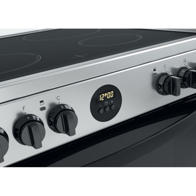 Indesit ID67V9HCXUK Catalytic, Electric Double Oven, 60cm, A Energy