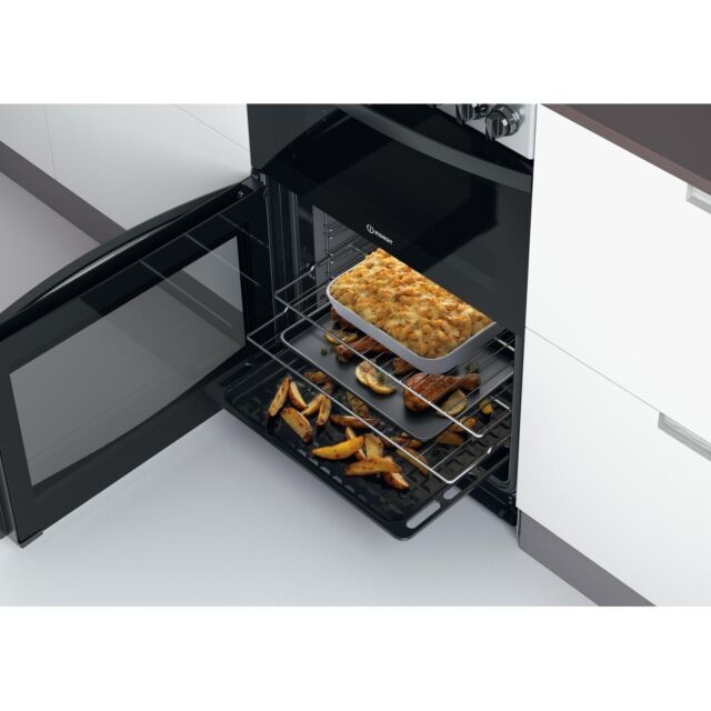 Indesit ID67V9HCXUK Catalytic, Electric Double Oven, 60cm, A Energy