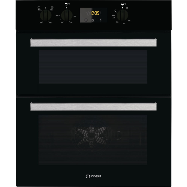 Indesit IDU6340BL Enamel Interior, Double Fan Oven, Electric, B Energy
