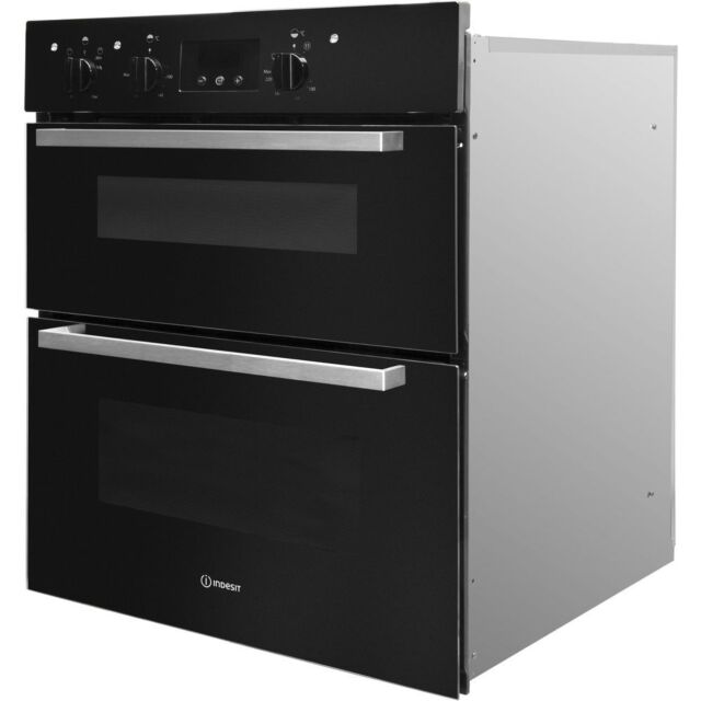 Indesit IDU6340BL Enamel Interior, Double Fan Oven, Electric, B Energy