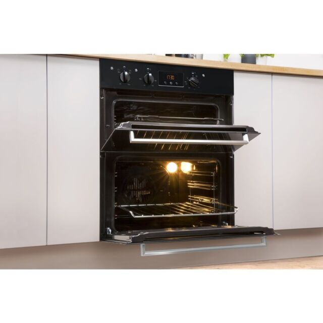 Indesit IDU6340BL Enamel Interior, Double Fan Oven, Electric, B Energy