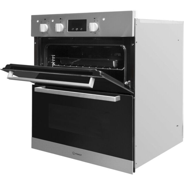 Indesit IDU6340IX Enamel Interior, Double Fan Oven, Electric, B Energy