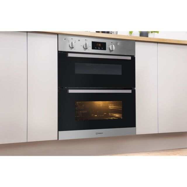 Indesit IDU6340IX Enamel Interior, Double Fan Oven, Electric, B Energy
